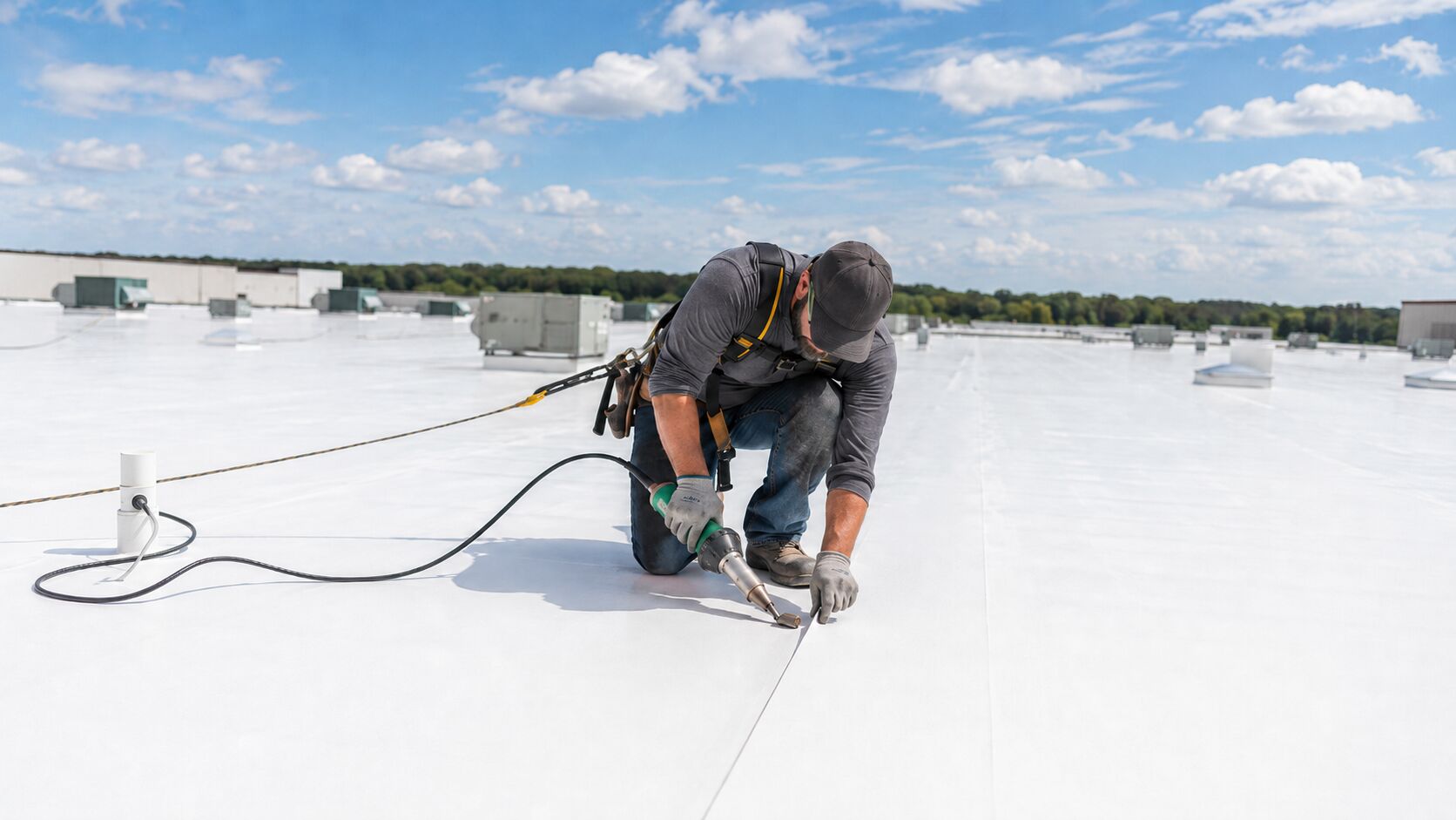 Commercial flat roofing for companies