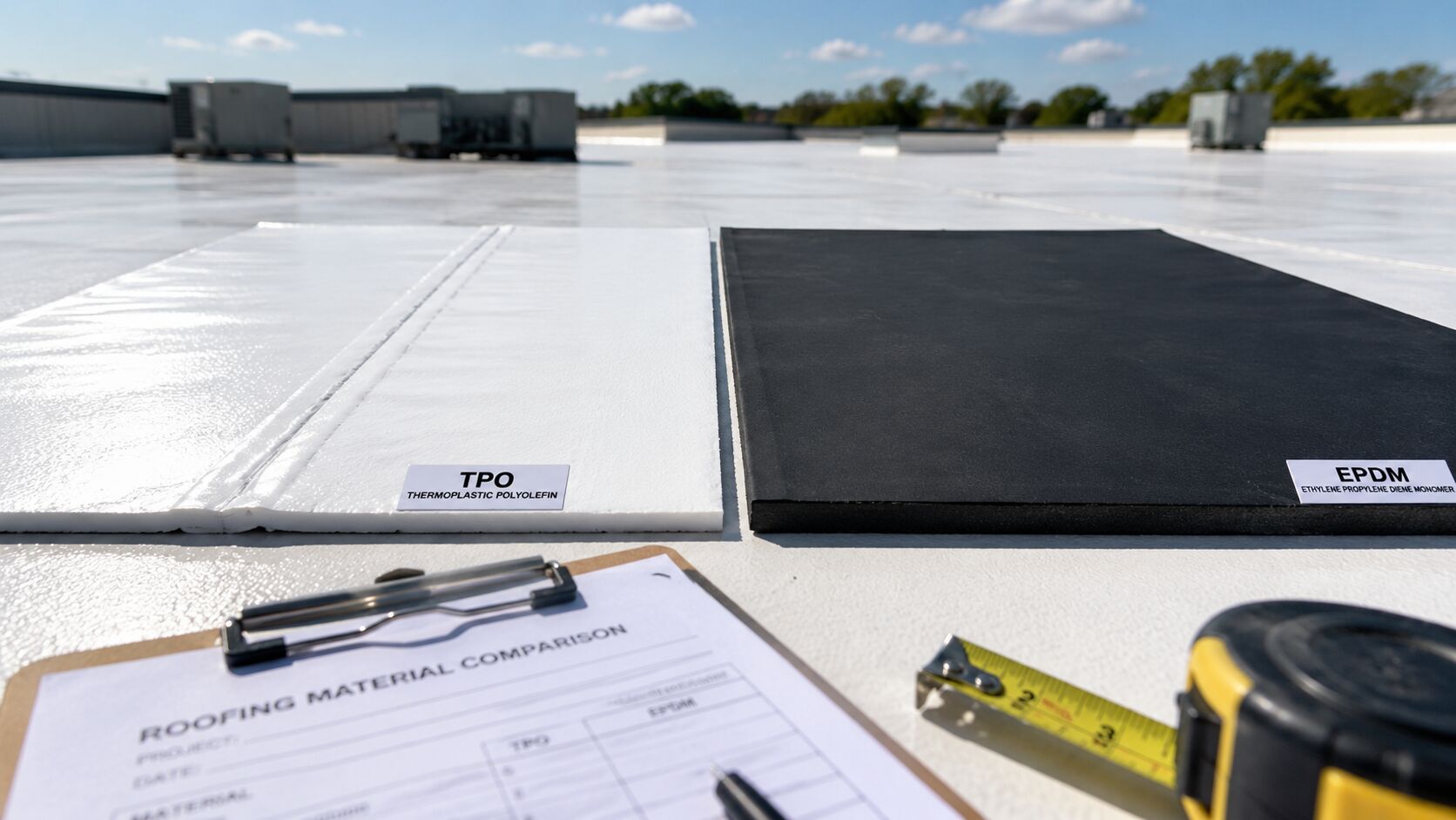 Roof material comparison